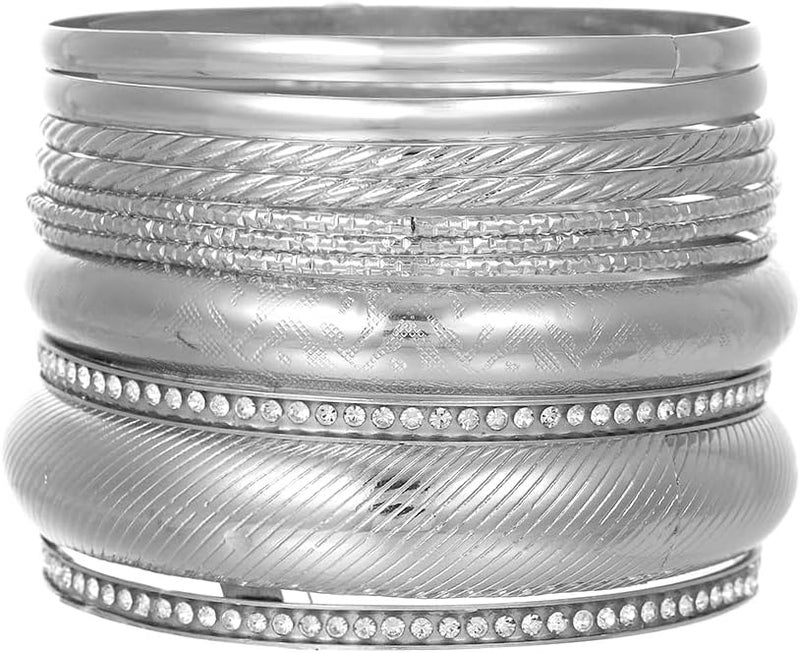 RINTOLER Store 16Pcs Gold Bangle Bracelets for Women - Multi Layer Stackable Textured Bracelets Boho Jewelrys Set. - Image 1